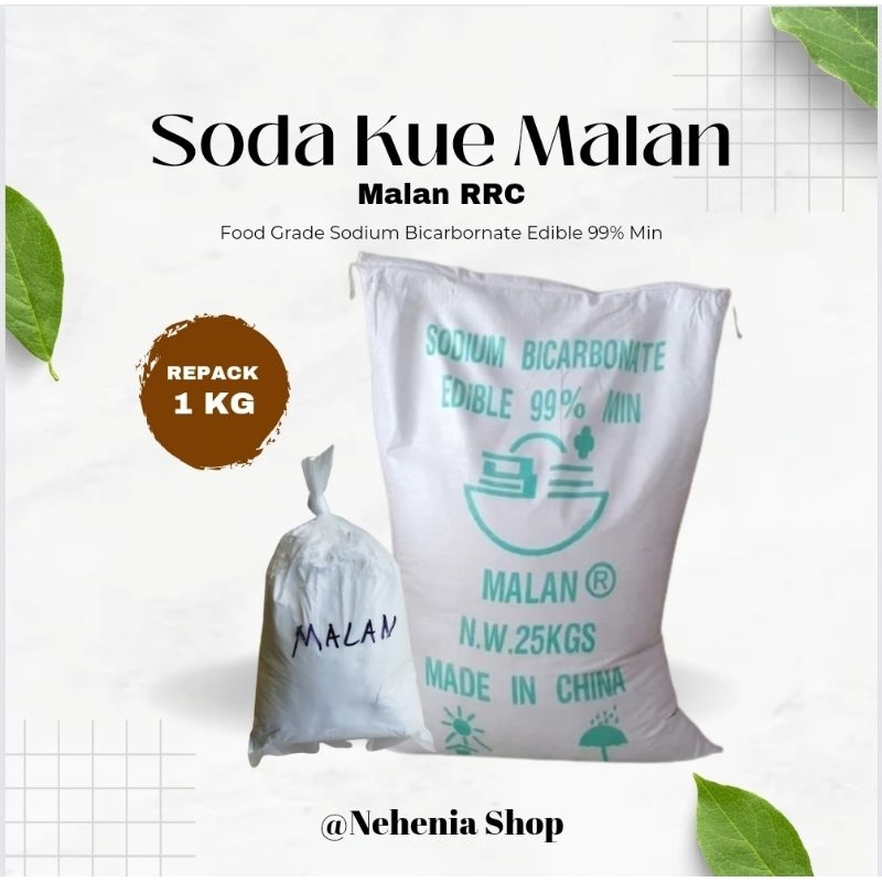 

Sodium Bicarbonate / Soda Kue Malan / Baking Soda Repack 1 kg