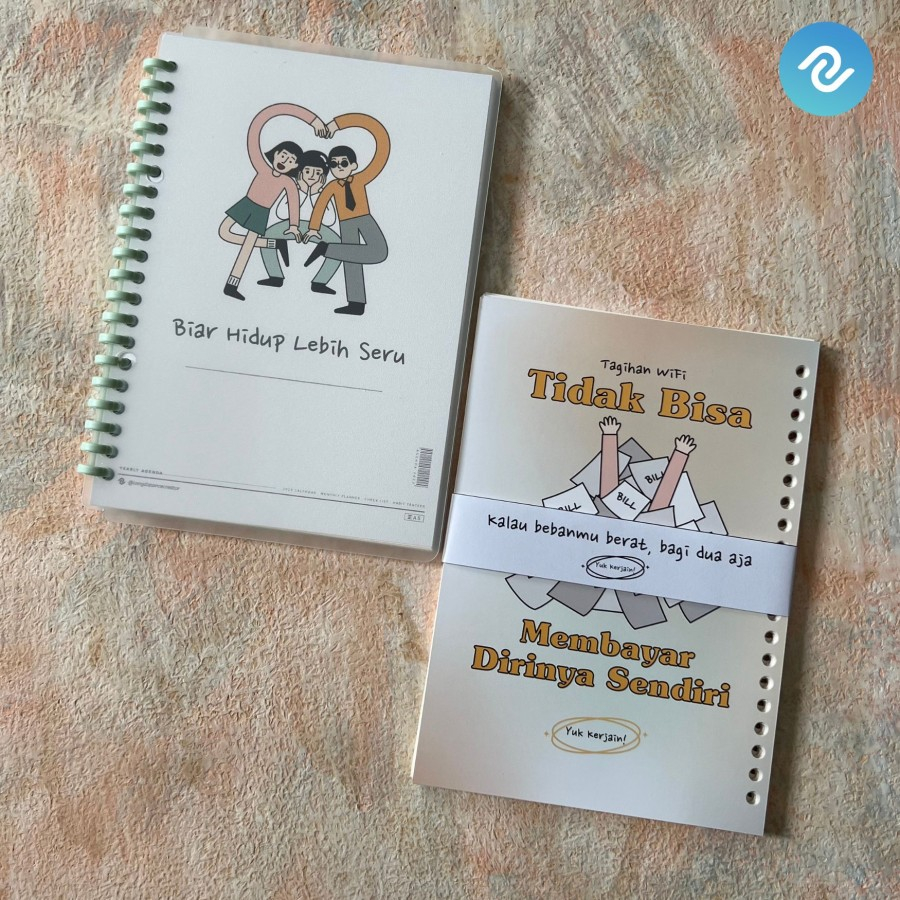 

LDC DIY Agenda/Notebook/Journal 2023 A5 - Soft Cover Spiral - FULL SET - Transparan