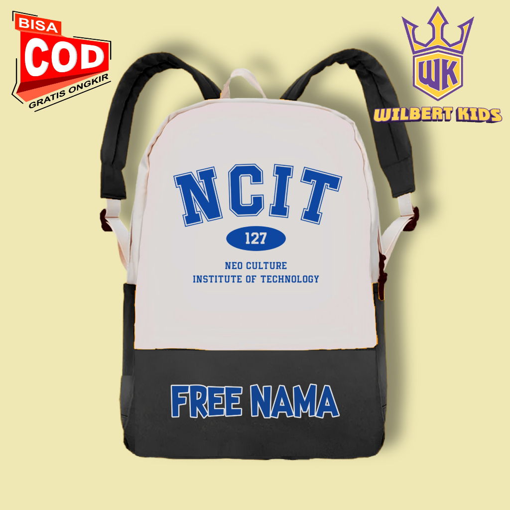 Tas Ransel Anak NCT DREAM Backpack Anak Sekolah Bisa Pakai Nama