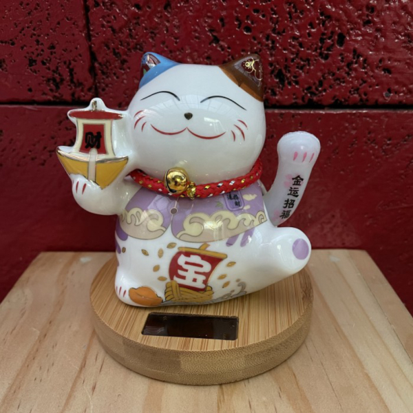 kayu kecil keramik - Kapal maneki neko Murah cat alas Unik lucky