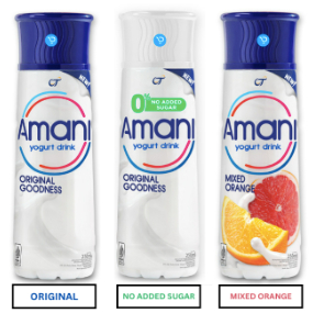 

AMANI Yogurt Drink Aman Nikmat aseptik yogurt AMANIKMAT sumber serat