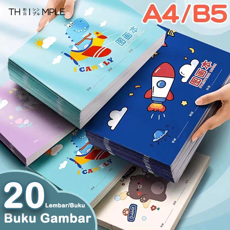 

A4/B5 Buku Mewarnai/A4/B5-Buku Gambar Anak/A4/B5 Buku Mewarnai Tebal 20lembar-THIMPLE