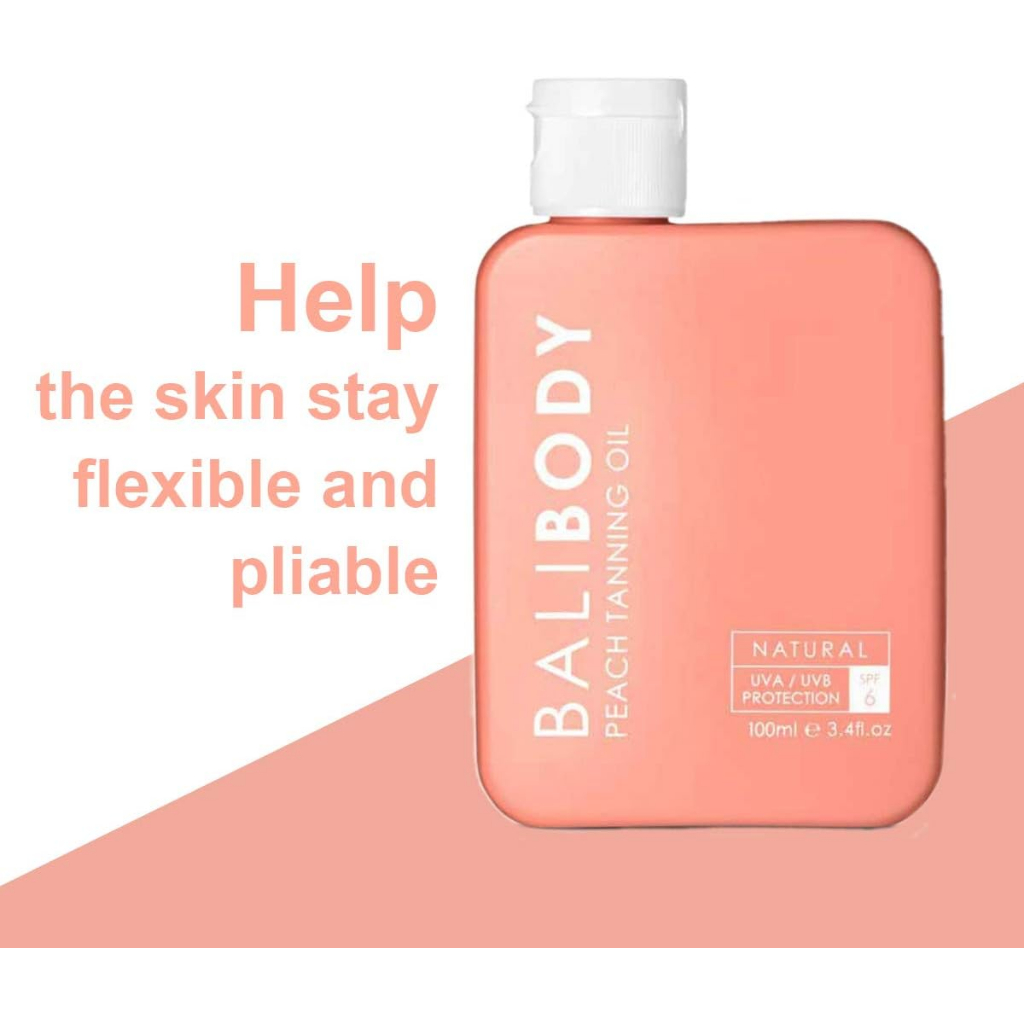 Peach Tanning Oil Natural SPF 6 Bali Body 100 ML