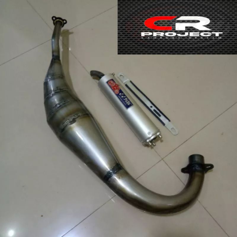 Knalpot racing RXZ RZR YYPANG Eksoz plat galvanis