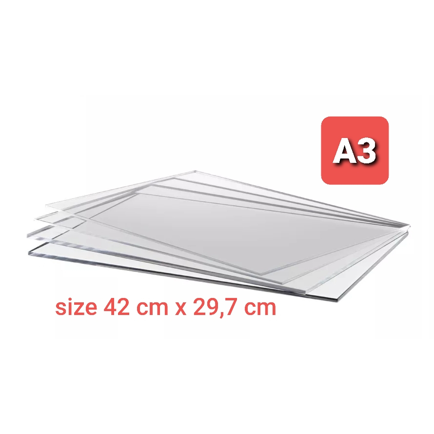 AKRILIK A3 2MM BENING ACRYLIC - LEMBARAN