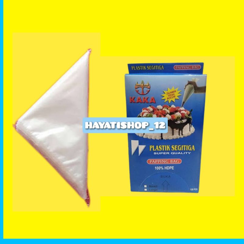 100 pcs plastik segitiga murah, plastik segitiga kue