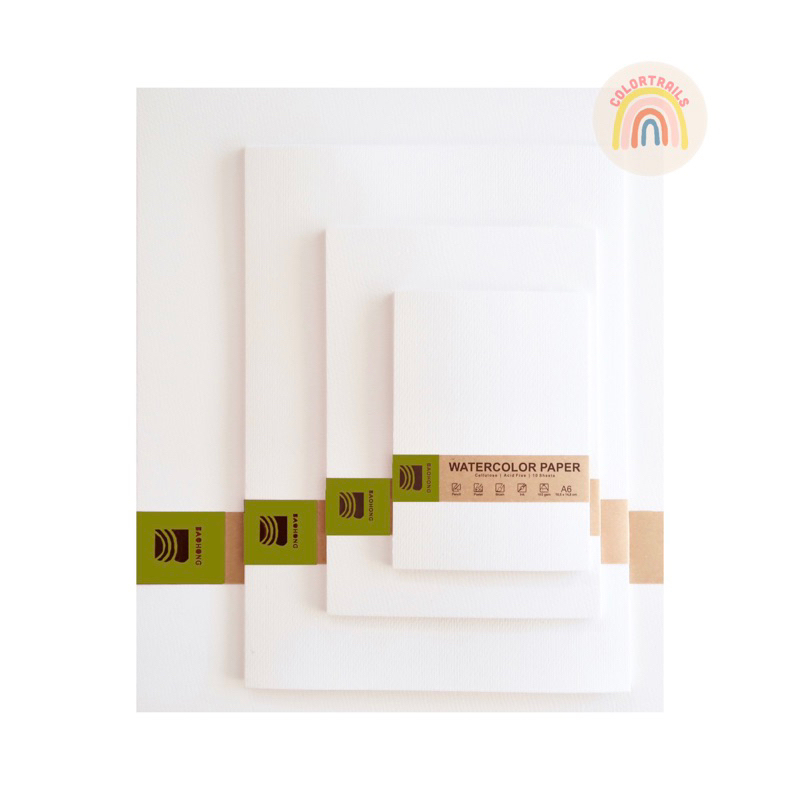 

RK Baohong Cellulose Watercolor Paper 180gsm A6 A5 A4 A3