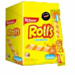 

Nabati Rolls Wafer Stick Keju/Coklat 1Box isi 10