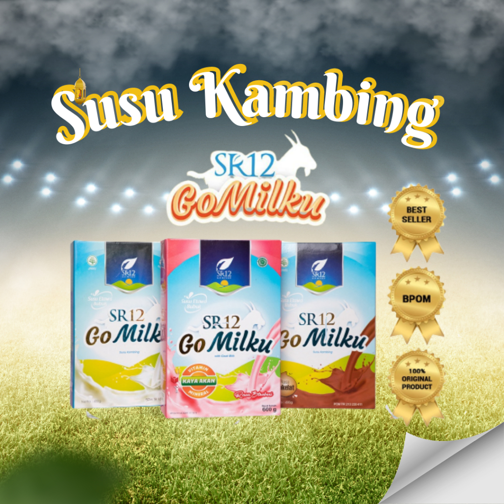 

Susu Kambing Etawa Bubuk Go Milku SR12 Original Murah / Susu Etawa Goat Milk / Susu Kambing Murni Original Asli Kualitas Premium
