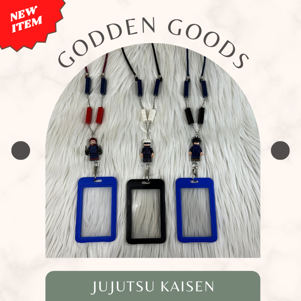 

Jujutsu Kaisen Megumi, Gojo, Yuji Lanyard Lego Brick