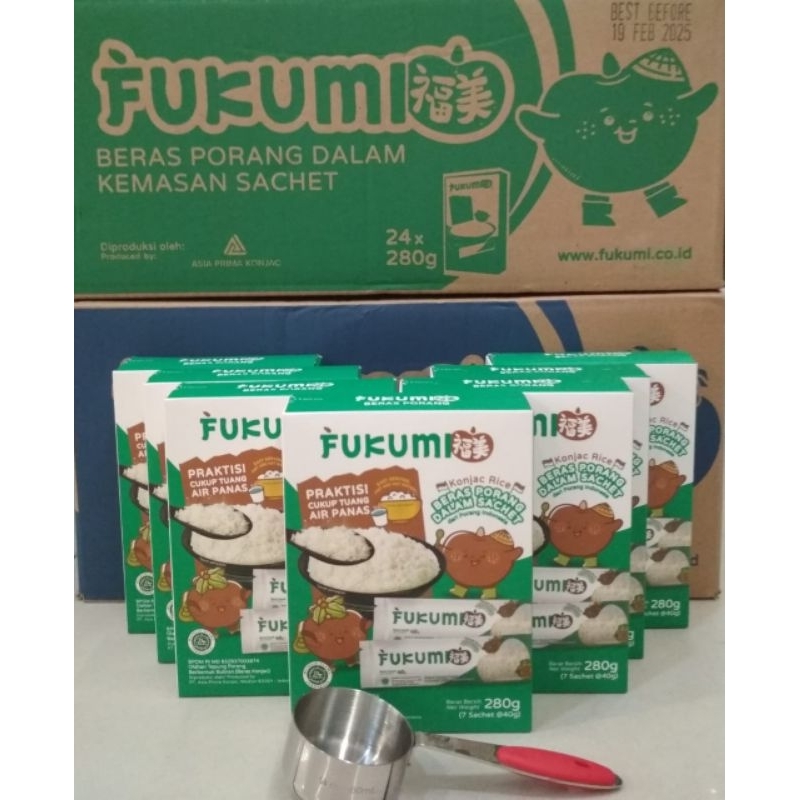 

Fukumi Beras Porang 280 gr ( 7 Box + Sendok Takar) atau Free 2 Sachet Fukumi