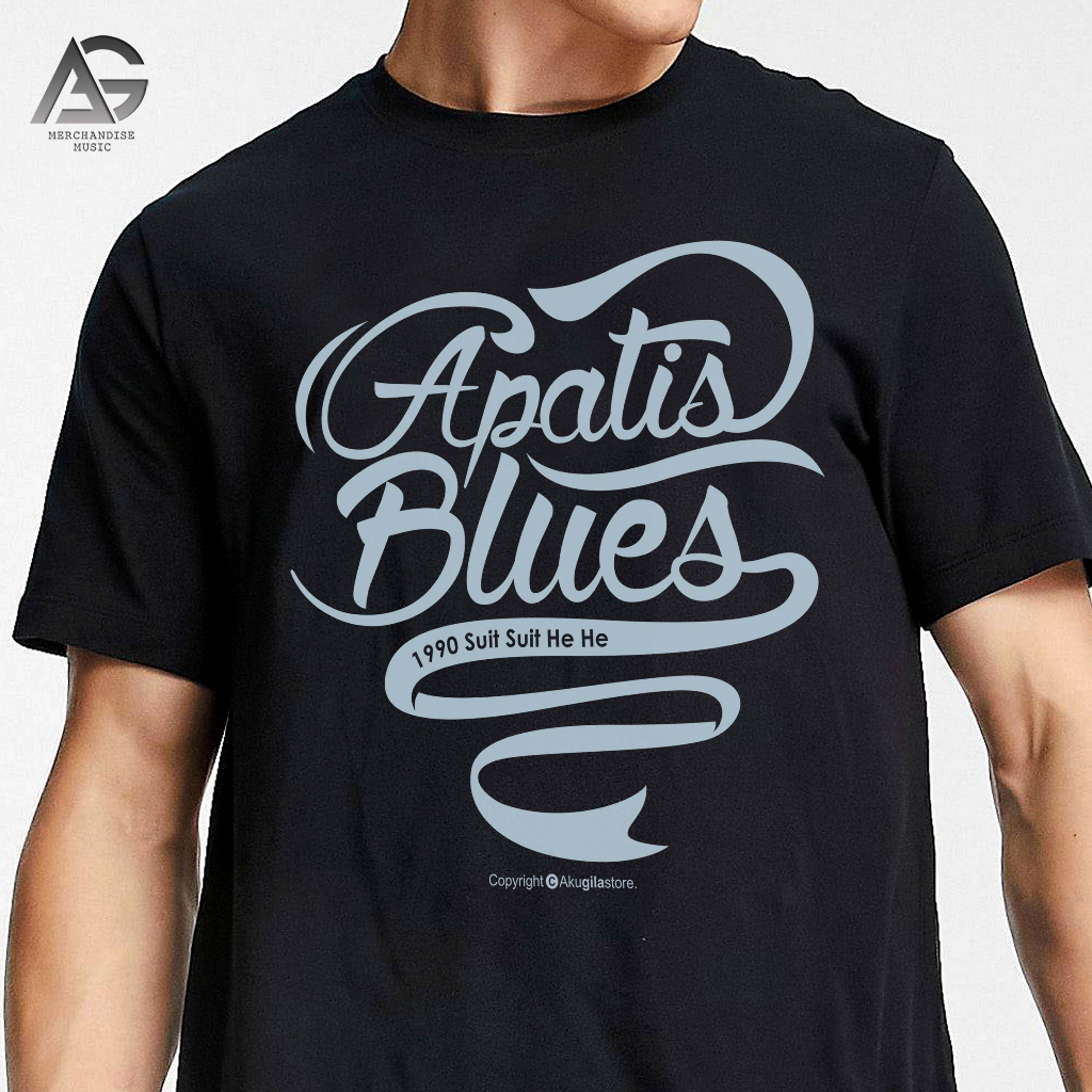 KAOS SLANK - AG STORE - DISTRO SLANK - KAOS MUSIC - APATIS BLUES