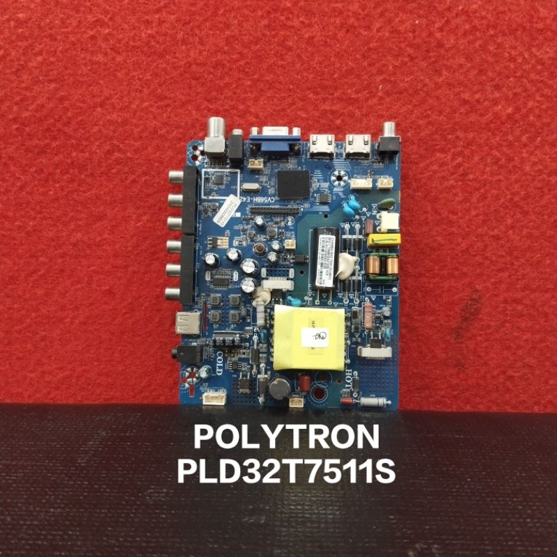 MB POLYTRON PLD32T7511S MESIN TV LED POLYTRON MAINBOARD MOTHERBOARD MODUL MOBO MB TV LED