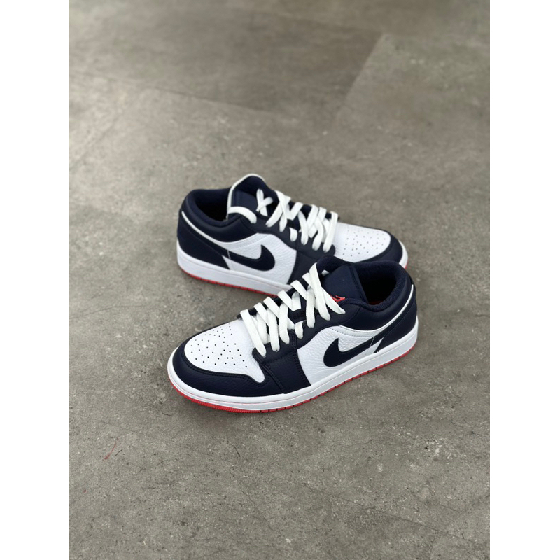 NIKE AIR JORDAN 1 LOW OBSIDIAN MAGIC EMBER BLUE 1000% ORIGINAL