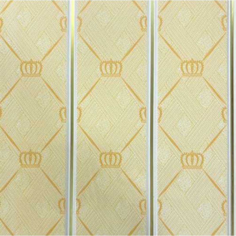 SHUNDA PLAFON PVC K9205 YELLOW CROWN GLASS WITH SILVER DRAIN