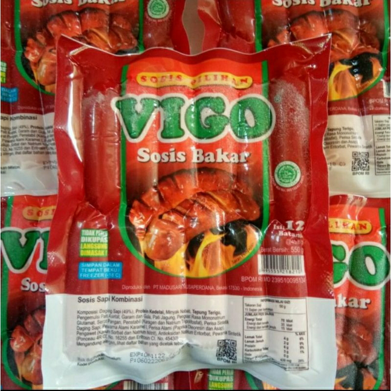 

Vigo Sosis Bakar 500 gram isi 12 pcs Sosis Bakar Sosis Mini Sosis Goreng