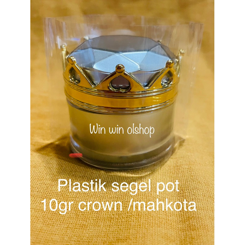 plastik segel pot cream 10gr mahkota / plastik segel pot crown 10gr / plastik segel shrink