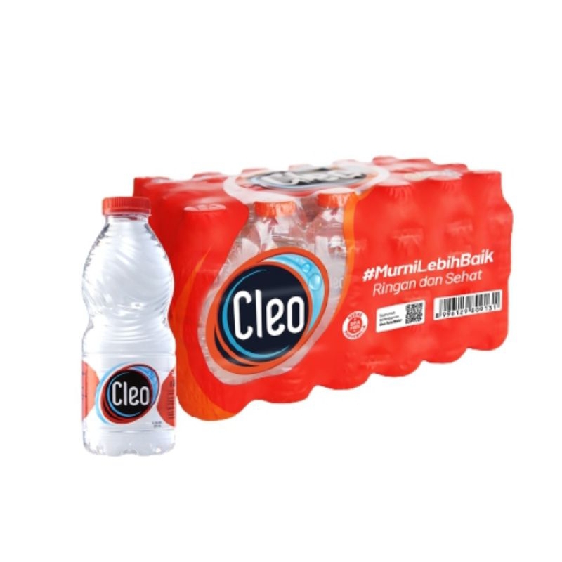 

Air minum Cleo botol mini 220 ml isi 24 botol