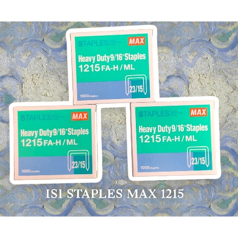 

Isi Staples Max No. 1215 FA-H/ML 23/15 2315