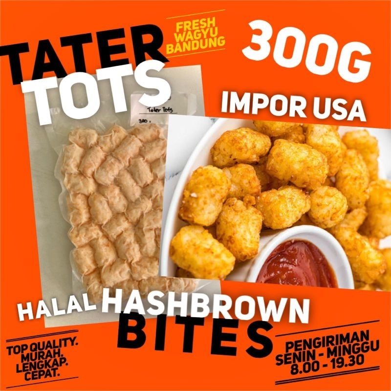 

TATER TOTS POMPOM Kentang Goreng Puff Potato Nugget Premium Mc Cain