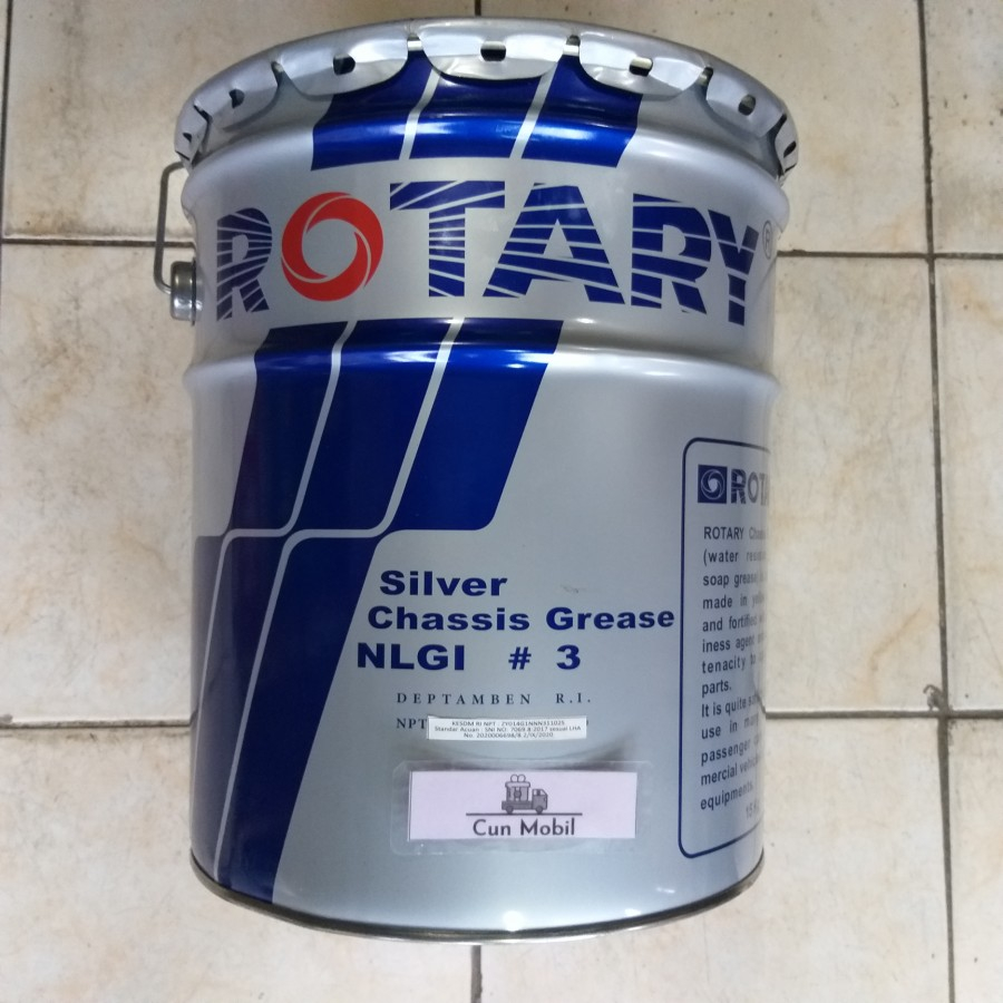 Gemuk grease Rotary Silver kuning CG101 Chassis Grease 15 kg Kaleng