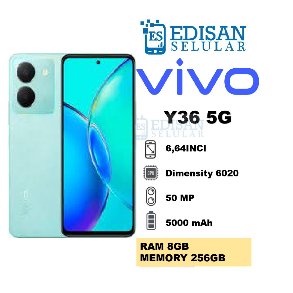 VIVO Y36 4G/ Y36 5G 8/128GB GARANSI RESMI