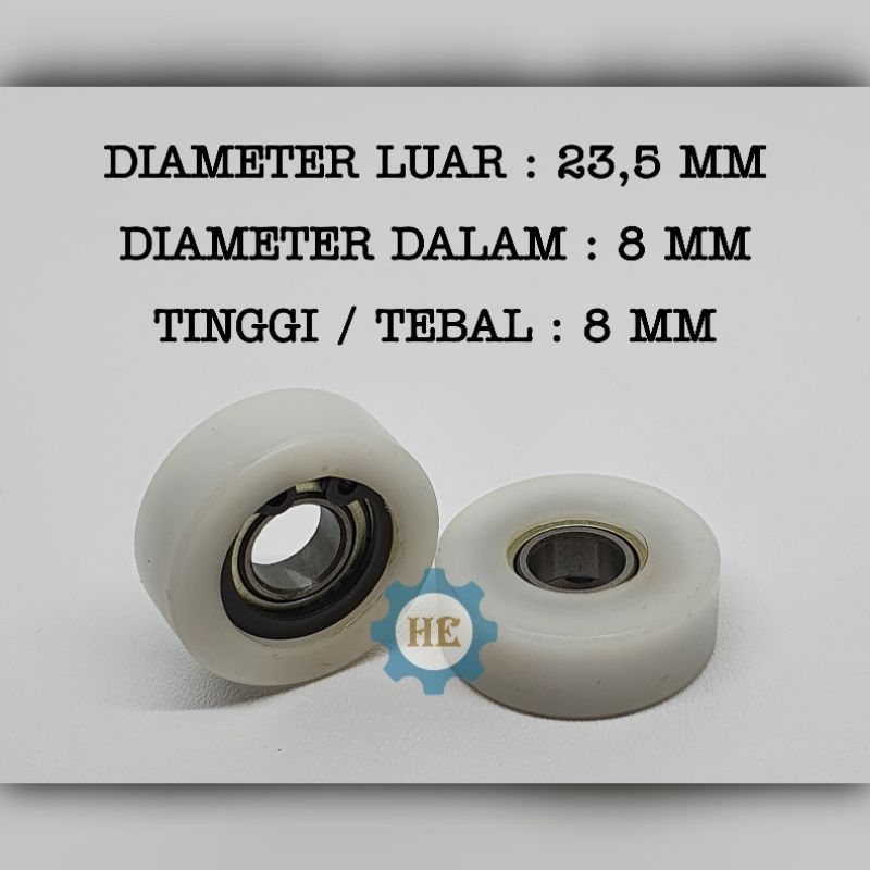 ( NEW UPDATE ) BEARING TEFLON 688 8MM / BEARING TEFLON 8MM SPAREPART MESIN BORDIR