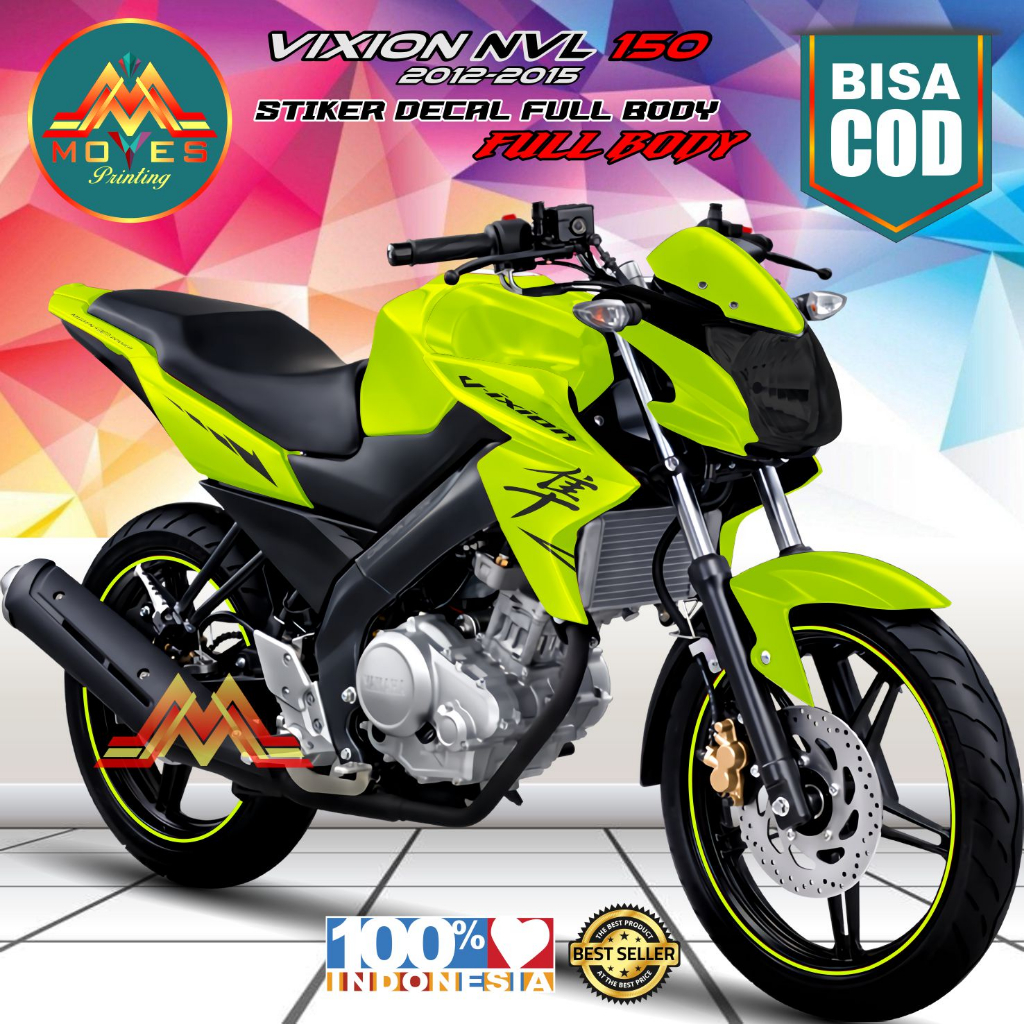 Sticker Decal Vixion New NVL Full Body Decal Vixion NVL Full Body Stiker Vixion NVL 2012-2015