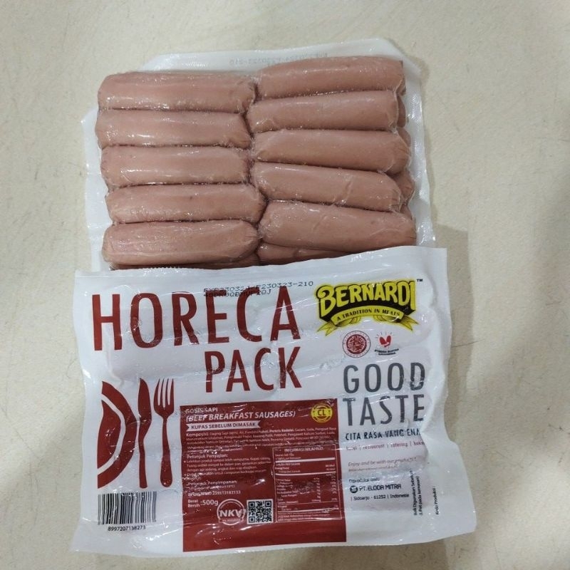 

Bernardi horeca pack sosis Cl 500gr