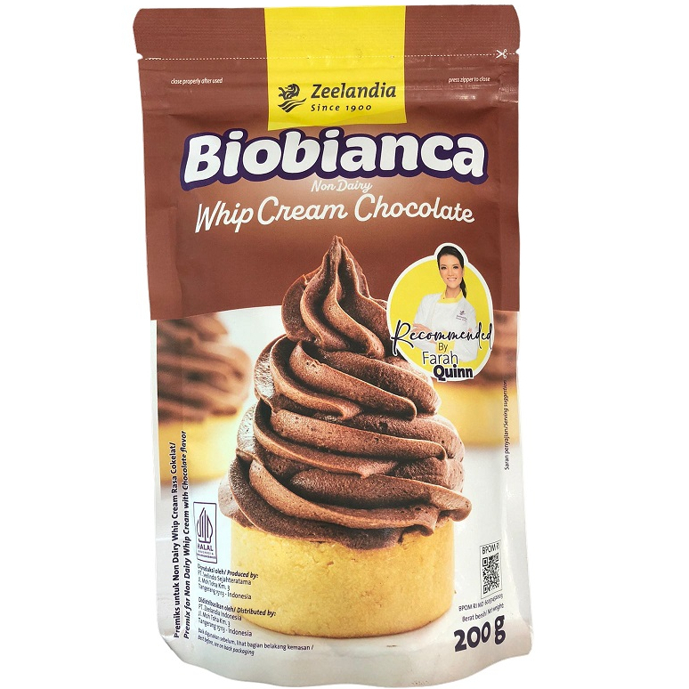 

Biobianca Chocolate 200gr Zeelandia Non Dairy Whip Cream