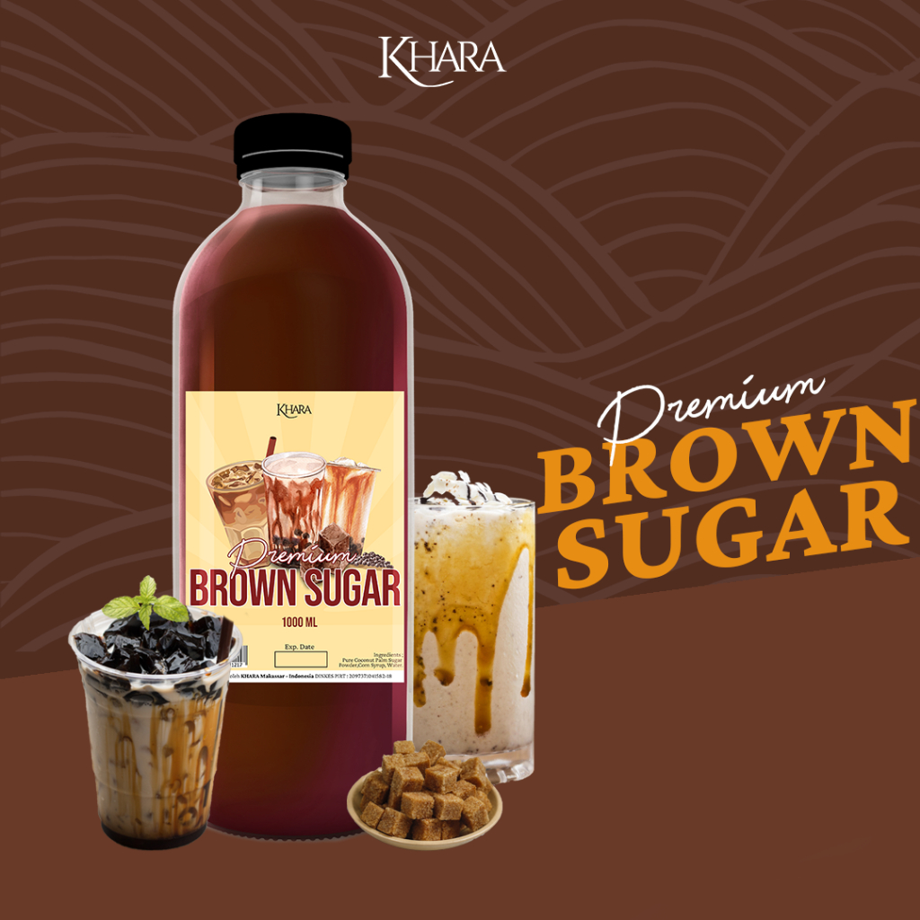 

Gula Aren Cair / Premium Brown Sugar 1000ml - Khara Premium Sauce 1L