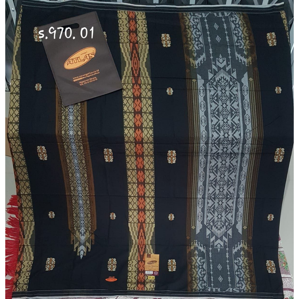 SARUNG ATLAS JAGUARD SONGKET GOLD