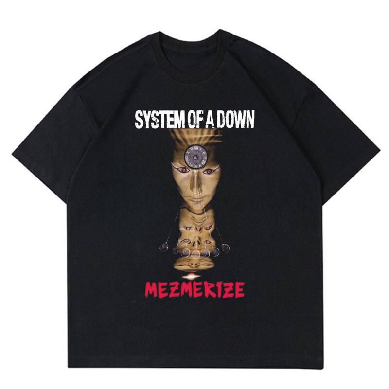 KAOS BAND SYSTEM OF A DOWN - MEZMERIZE | T-SHIRT BAND SYSTEM OF A DOWN VINTAGE | BAJU SYSTEM OF A DO