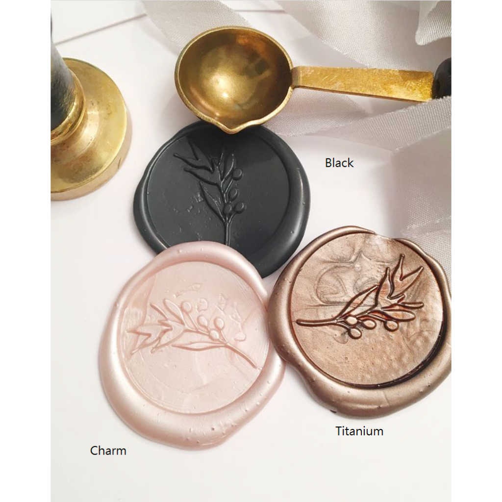 

DILL (Black, Charm, Titanium) 1 Piece LefavelaaCOIN Seal Wax Stamp Sticker Instant / Seal Wax Coin / Wax Seal / Stempel Lilin / Self Adhesive / Segel lilin Amplop Undangan Vintage