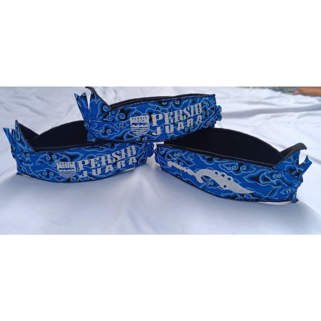 IKAT/iket sunda biru persib MURAH TERLARIS/totopong iket kepala batik biru persib