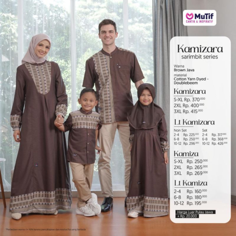 [COD] PROMO MUTIF KAMIZARA - MUTIFMAN KAMIZA || ORIGINAL || Sarimbit Mutif Kamizara Brown Java
