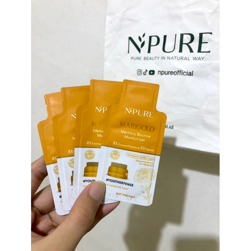 Npure Marigold Memory Bounce Moisturizer Sample Sachet