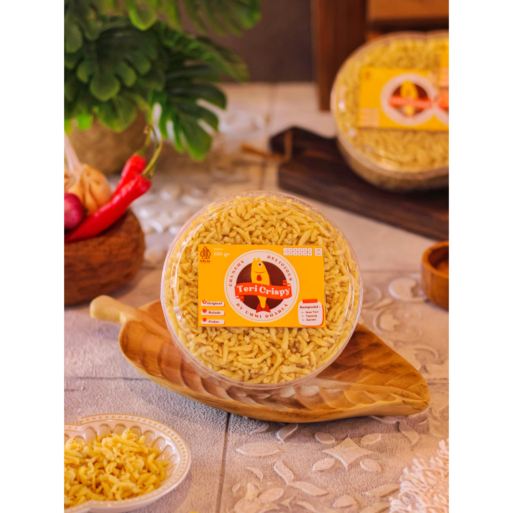 

Teri Crispy Krispi Original Balado Pedas Manis Super Pedas 150 gr