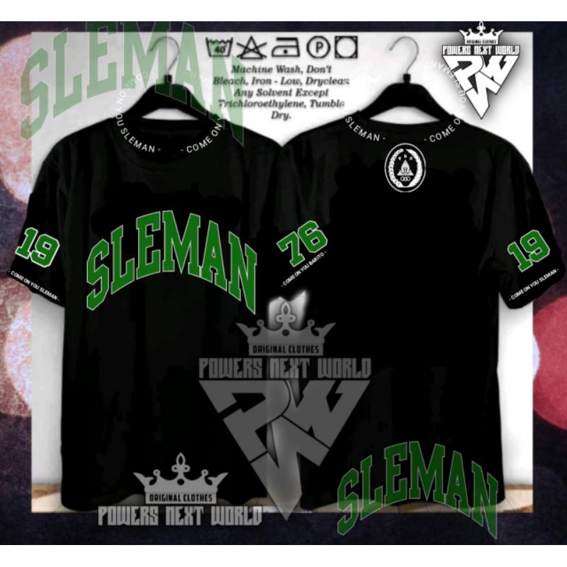 kaos sleman keren terbaru/kaos desain elegan suporter slemania/bcs/pss/kaos hitam