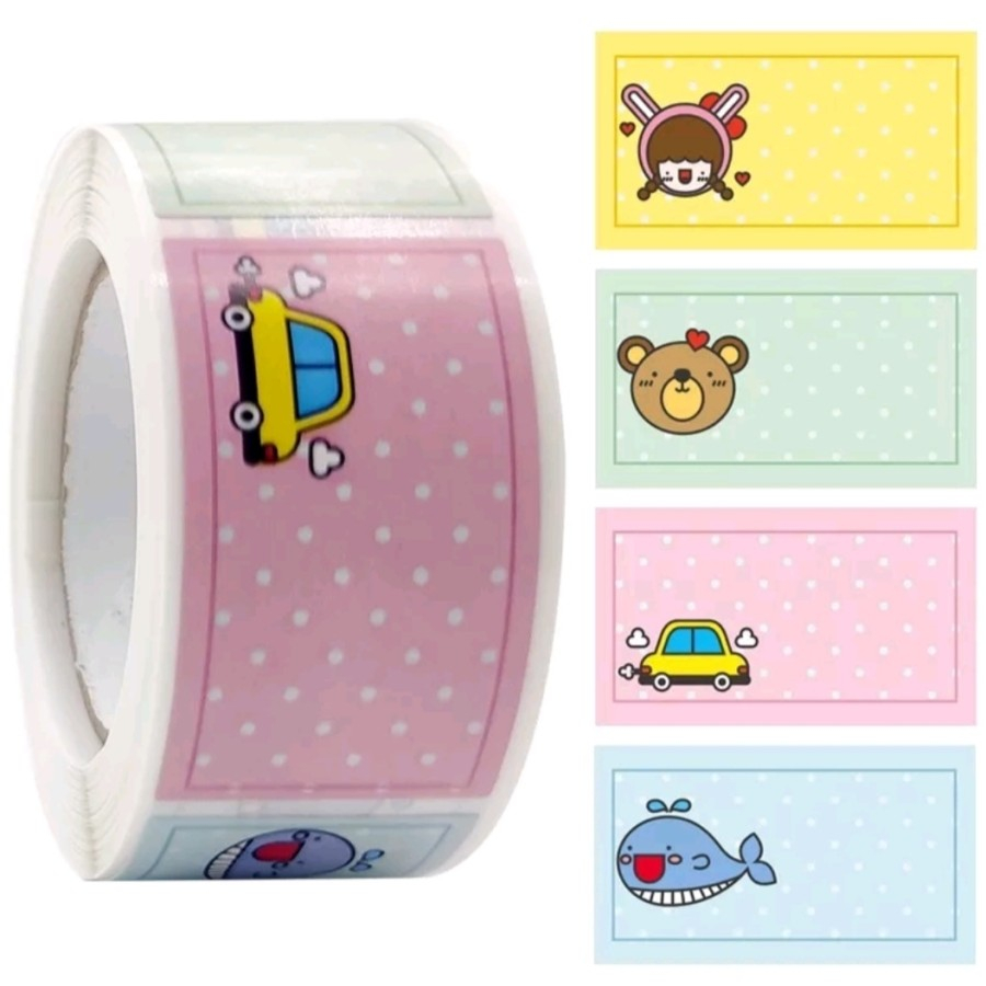 

Sticker Stiker Label Nama Buku Anak Sekolah isi 250pcs/roll
