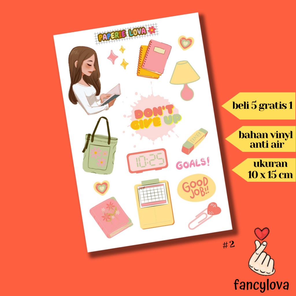 

Stiker Aesthetic Anti Air Vinyl Tumblr Jurnal Scrapbook Sticker Kawaii HP Laptop Girl Daily Study Sticker Pack #2