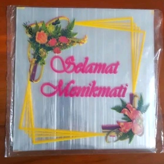 Samir Plastik "Selamat Menikmati" Ukuran 18x18 cm