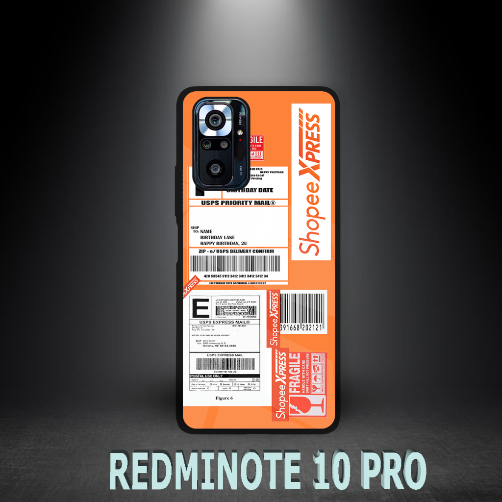[CS05] Case Kilau XIAOMI REDMI NOTE 10 PRO | Casing Hp Glossy | Motif DHL JNE JNT SHOPEE