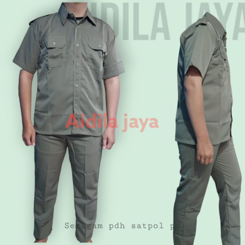Baju seragam PDH satpol pp kualitas bahan lembut bagus