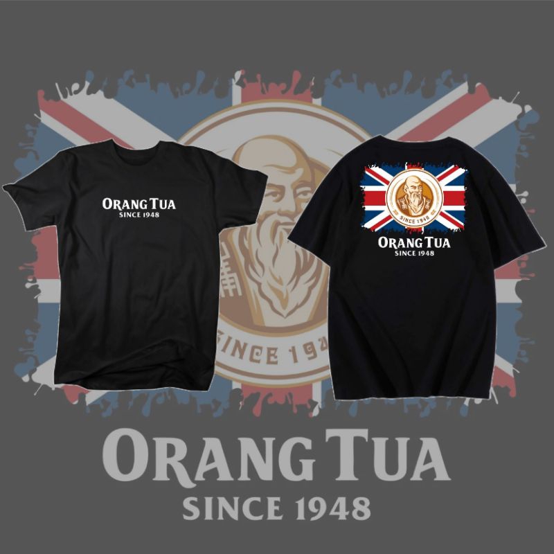 KAOS BAJU TSHIRT CASUAL ANGGUR MERAH ORANG TUA