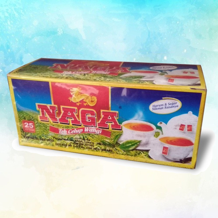 

Teh NAGA Teh Celup Asli Malang - 1 Pack isi 25 Kantong | Minuman Tea Original Khas Kota Malang Instan Instant Kemasan Siap Seduh Minum