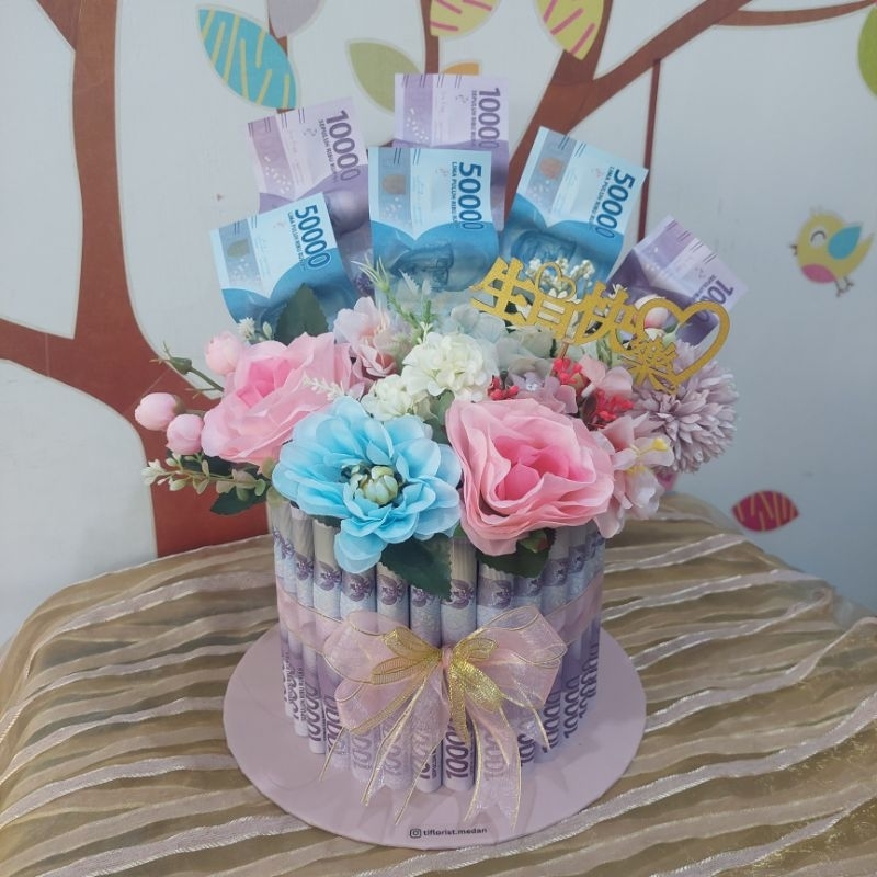 Money Cake, buket uang ulang tahun