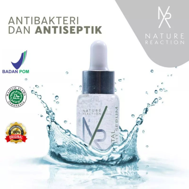 NR Serum Kulit Wajah Glowing Nature Reaction Crystal Bright BPOM 100% DIJAMIN ORIGINAL HALAL MUI Oba
