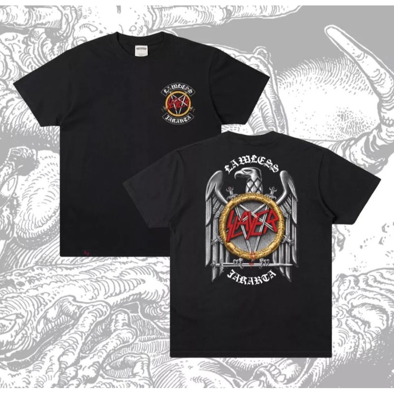 Lawless Jakarta X Slayer Silver Eagle Ss T-Shirt