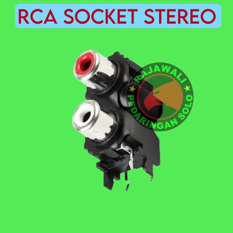 SOKET RCA STEREO PCB SOCKET TERMINAL BOX PANEL AMPLIFIER